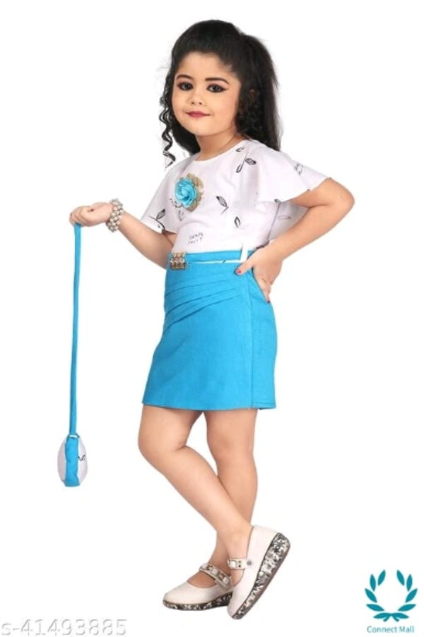 Linotex Bodycon Girls dress and Bags Combo - 6-7 Years